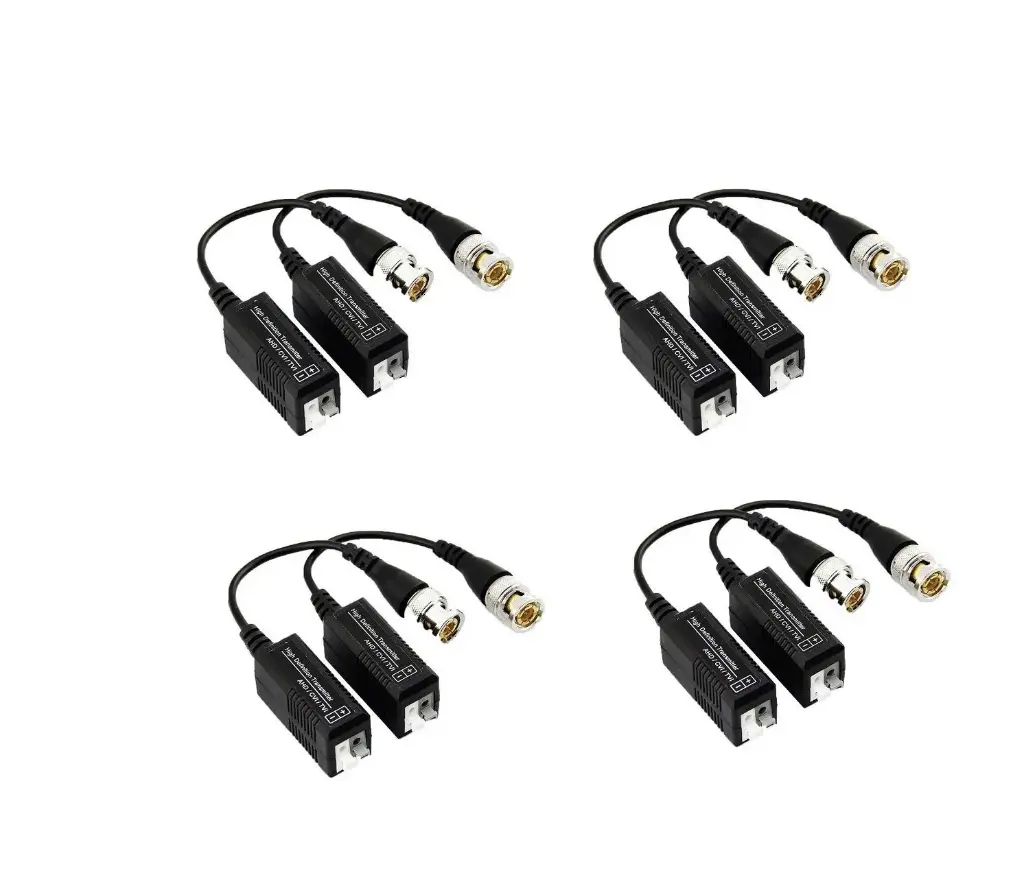 CCTV Camera Video Balun for AHD/HDCVI/HDTVI (Pack-4)